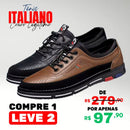 Kit 2 Tênis Ortopédico Italiano de Couro Legitimo (EM LIQUIDAÇÃO 2025)